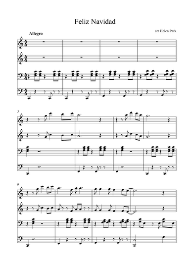 Feliz Navidad (4hands)
