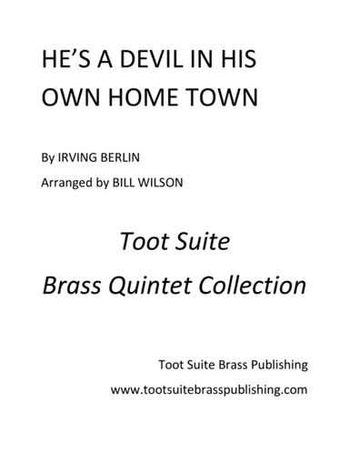 He's a Devil in His Own Home Town (arr. Bill Wilson)