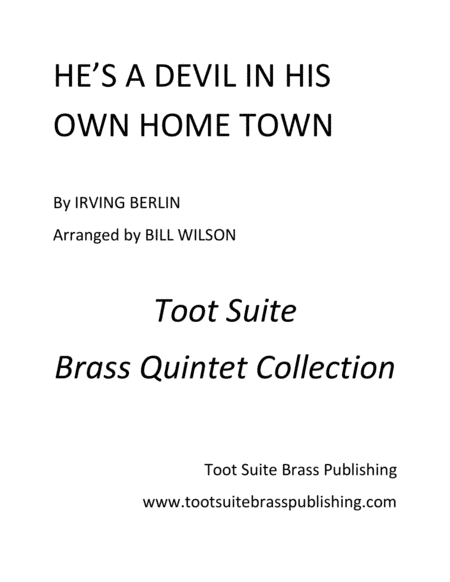 He's a Devil in His Own Home Town (arr. Bill Wilson)