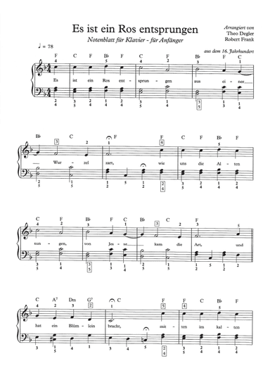 Es ist ein Ros entsprungen (arr. Theo Degler)