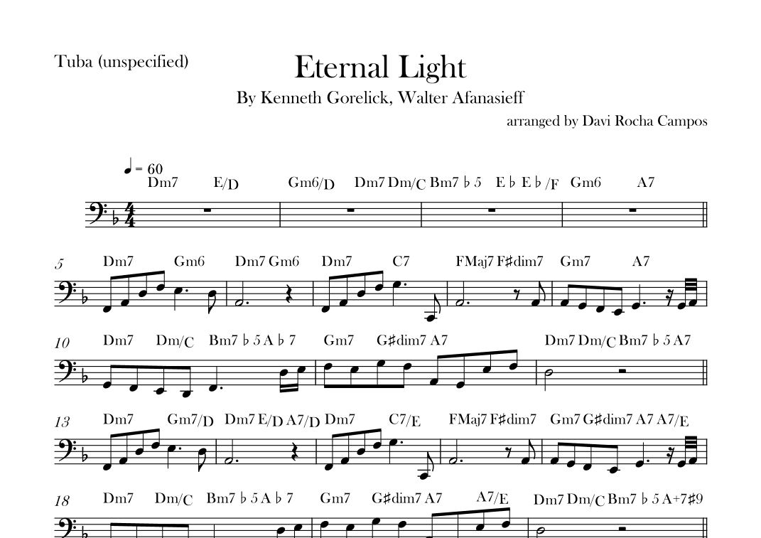 Eternal Light (arr. Davi Rocha Campos)