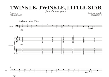 Twinkle Twinkle Little Star (arr. Art.o Artaud)