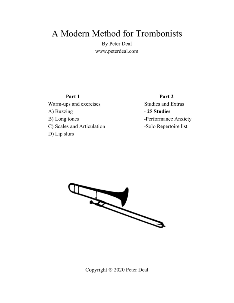 A Modern Method for Trombonists