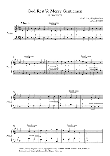 God Rest Ye Merry, Gentlemen (arr. J. Bochow)