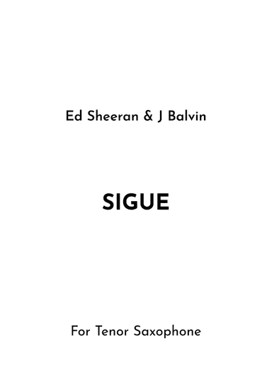 Sigue (arr. Jireh J.)