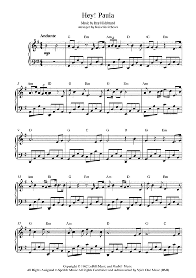 Hey Paula (arr. Kaiserin Rebecca)