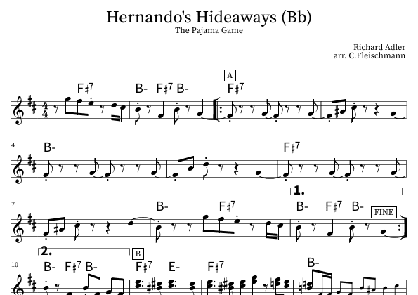 Hernando's Hideaway (arr. Christoph Fleischmann)