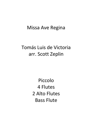Missa Ave Regina (arr. Scott Zeplin)