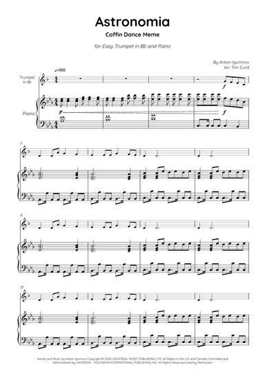 Astronomia (arr. Tim Curd)