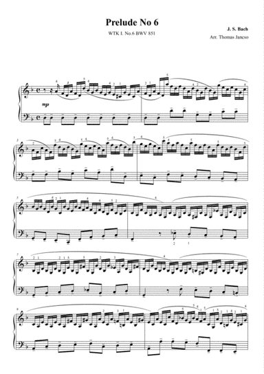 Prelude and Fugue in D minor BWV 851 (arr. Thomas Jancso)