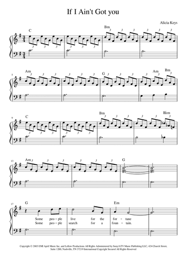 If I Ain't Got You (arr. Manuela Cabral)