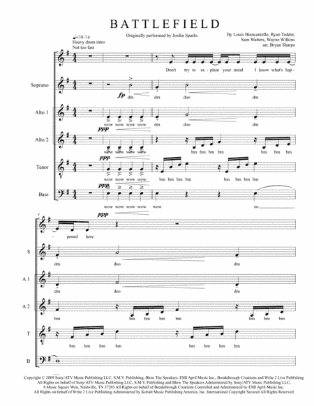 Battlefield (arr. Bryan Sharpe)