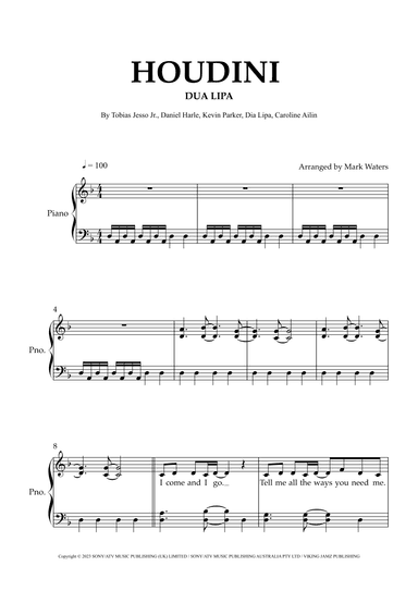 Houdini (arr. Mark Waters)