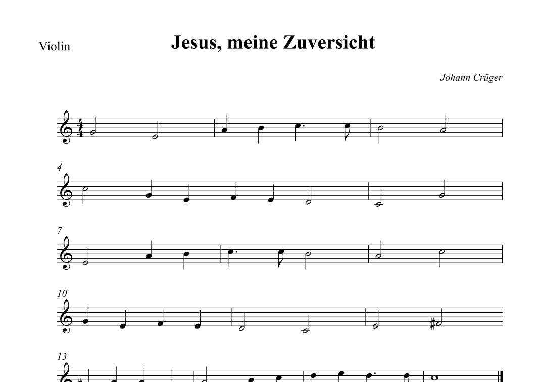 Jesus, meine Zuversicht (arr. Wesley S. SIlva)