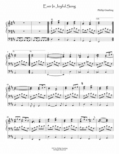 Ever In Joyful Song (arr. Phillip Graebing)