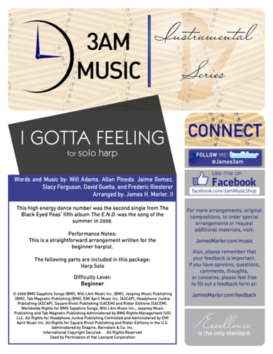 I Gotta Feeling (arr. James H. Marler, II)