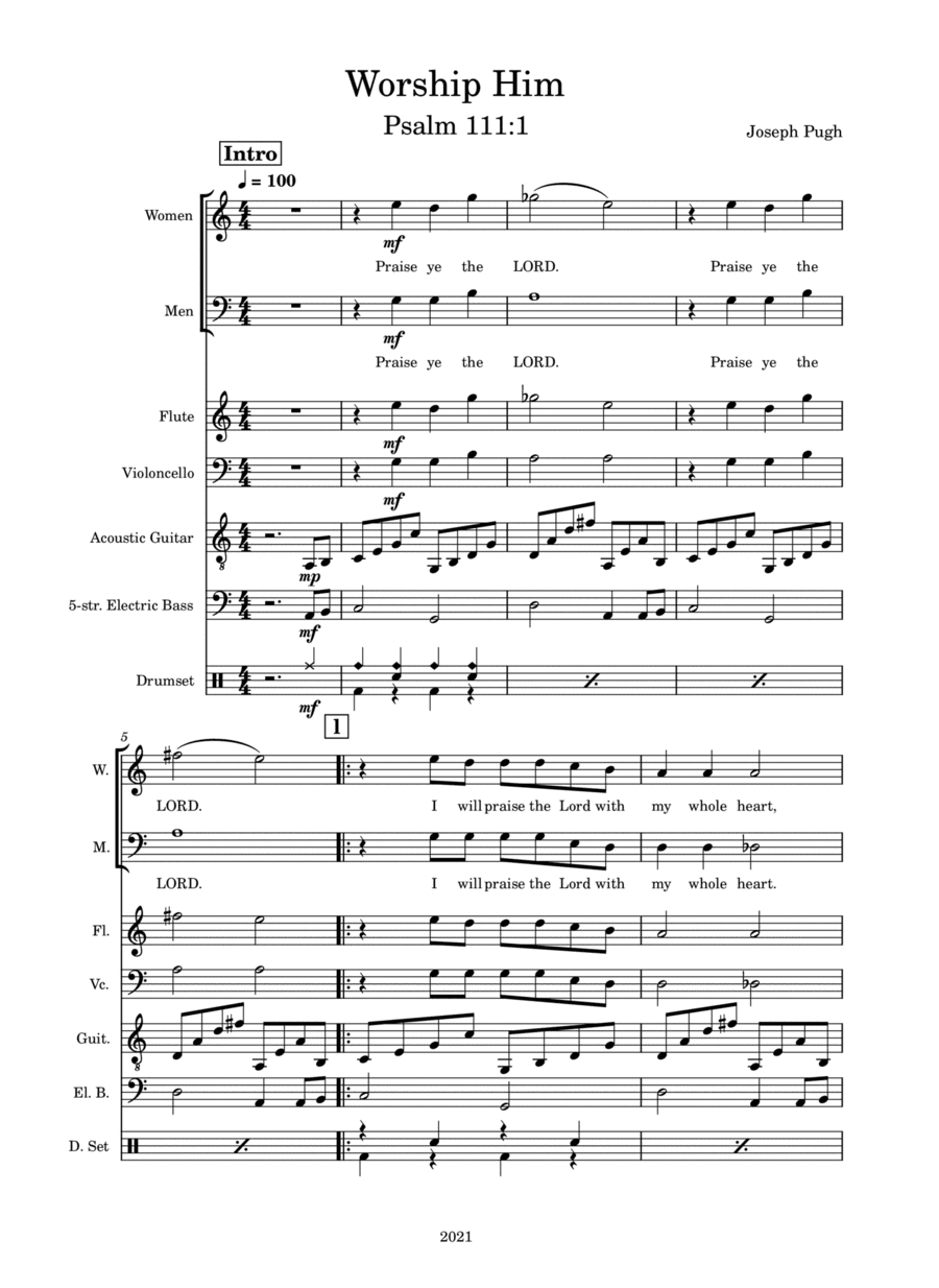 Worship Him (Choir)