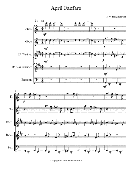 April Fanfare - Score & Parts