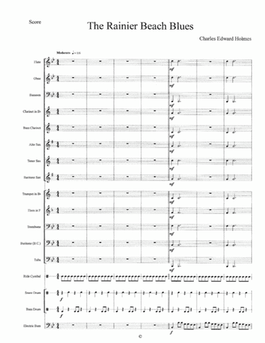 The Rainier Beach Blues--Score