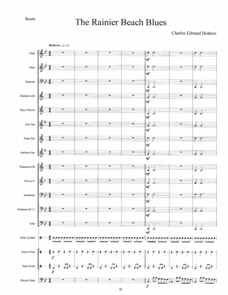 The Rainier Beach Blues--Score