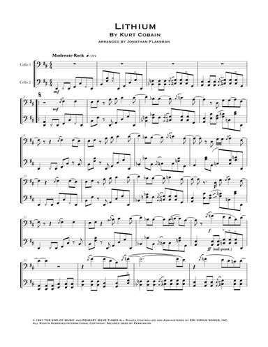 Lithium (arr. Jonathan Flaksman)