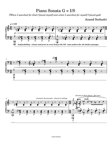 Piano Sonata G=I/S
