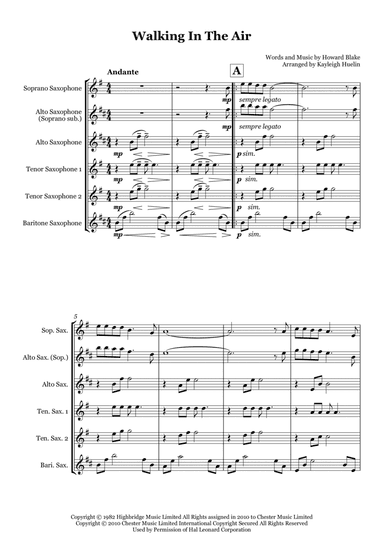 Walking In The Air (arr. Kayleigh Huelin)