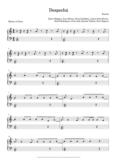 Despecha (arr. Música al Piano)