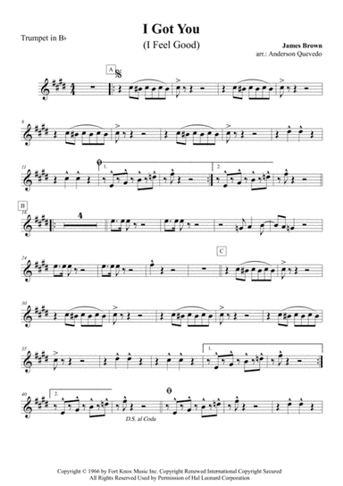 I Got You (I Feel Good) (arr. Anderson Quevedo)