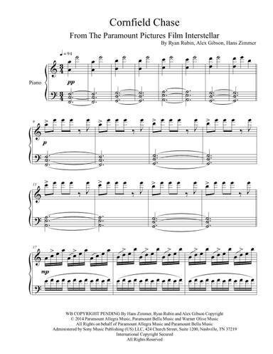 Cornfield Chase (arr. Iván Díaz)