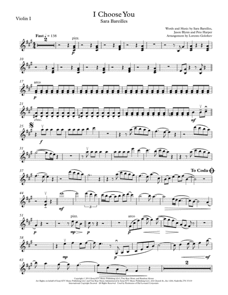 I Choose You (arr. Lorento Golofeev)