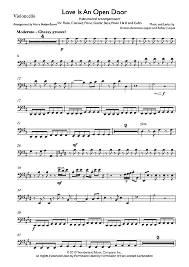 Love Is An Open Door (arr. Harry Haden-Brown)