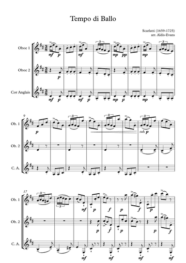 Tempo di Ballo (arr. Maddy Aldis-Evans)