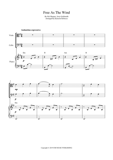 Free As The Wind (arr. Kaiserin Rebecca)