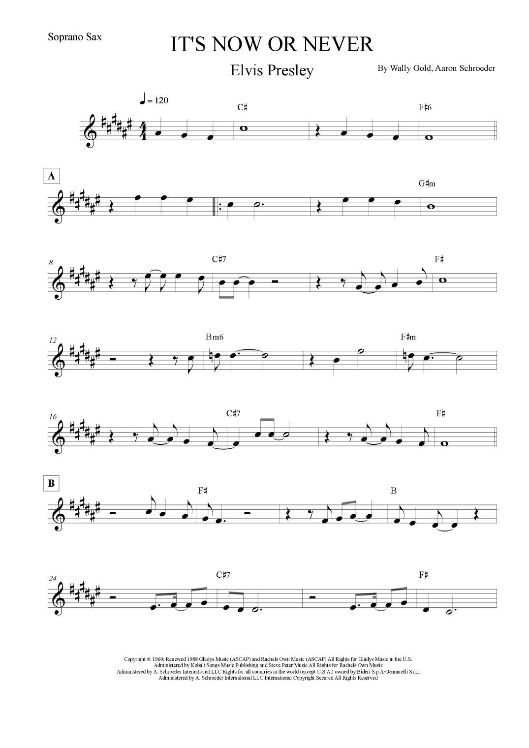 It's Now Or Never (arr. Leo Silva)