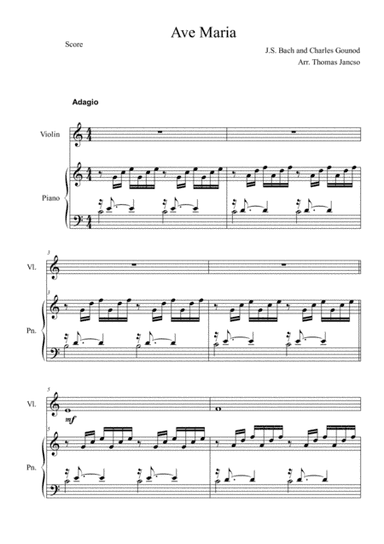 Ave Maria Gounod (arr. Thomas Jancso)
