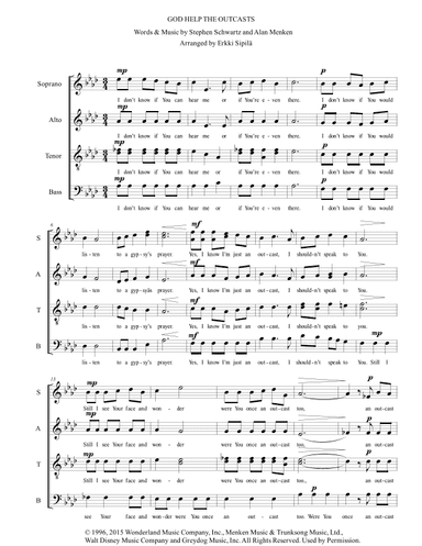 God Help The Outcasts (arr. Erkki Sipilä)