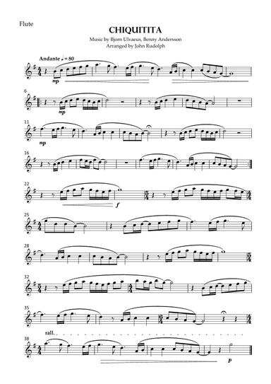 Chiquitita (arr. John Rudolph)