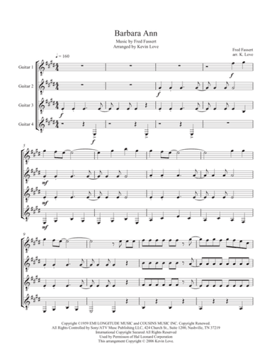Barbara Ann (arr. Kevin Love)