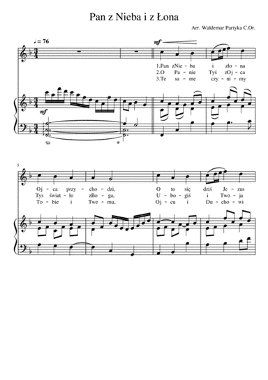 Koleda / Polish Christmas carol -  "Pan z Nieba i lona"