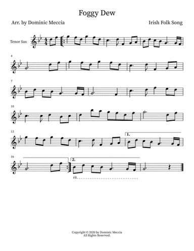Foggy Dew (arr. Dominic Meccia)