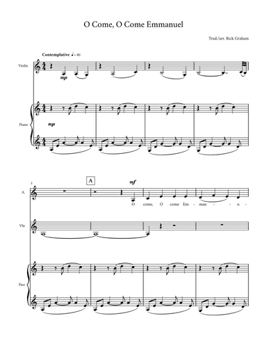 O Come, O Come, Emmanuel (arr. Rick Graham)