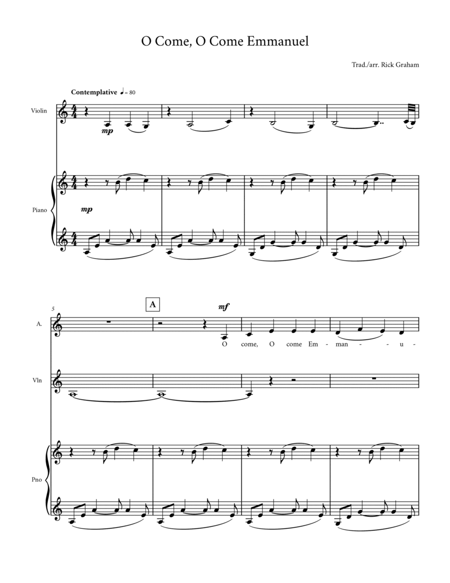 O Come, O Come, Emmanuel (arr. Rick Graham)