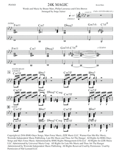 24K Magic (arr. Jorge Juárez)
