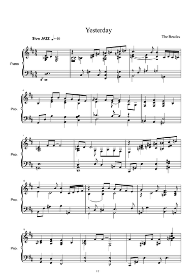 Yesterday (arr. The Beatles)