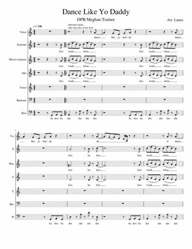 Dance Like Yo Daddy (arr. Stephen Lanza)
