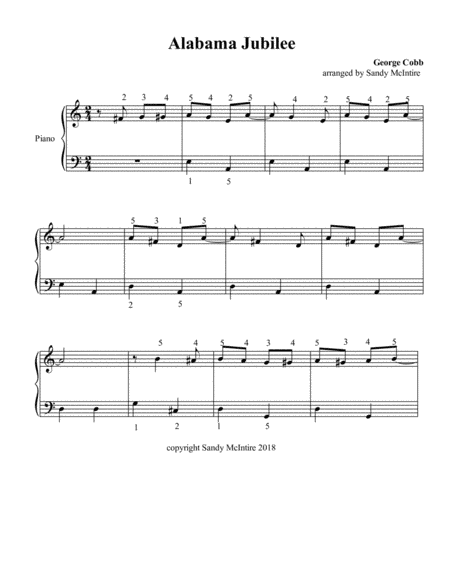 Alabama Jubilee (arr. Sandy McIntire)