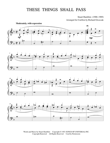 These Things Shall Pass (arr. Richard Giszczak)
