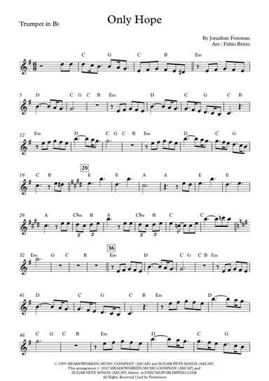 Only Hope (arr. Fabio Britto)