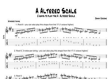 A Altered Scale (5 Ways to Play)